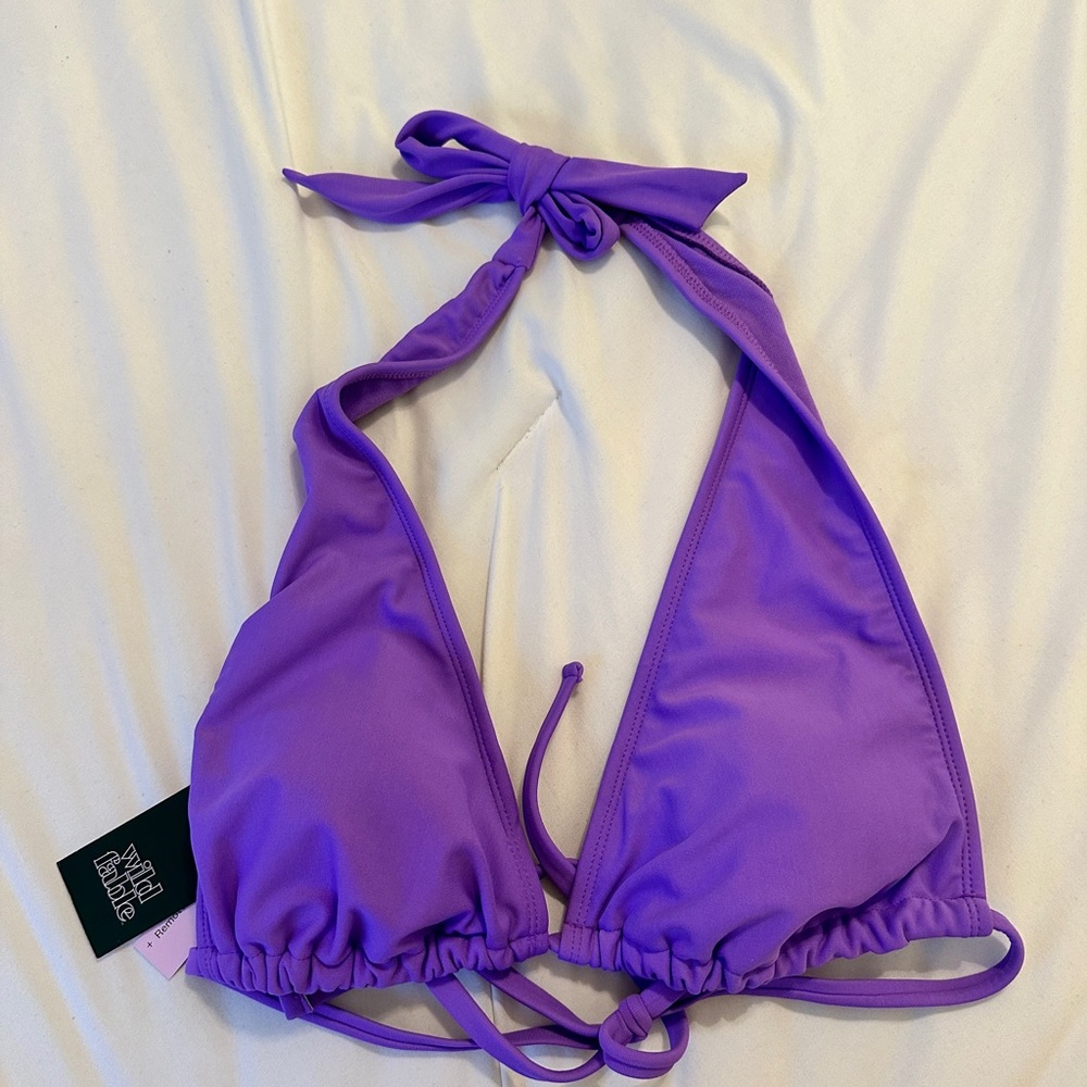 Target- Wild Fable Vibrant Purple Halter Bikini Top